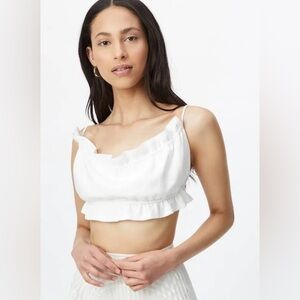 NWT Bardot The Barely There Top in Ivory Size Large/10